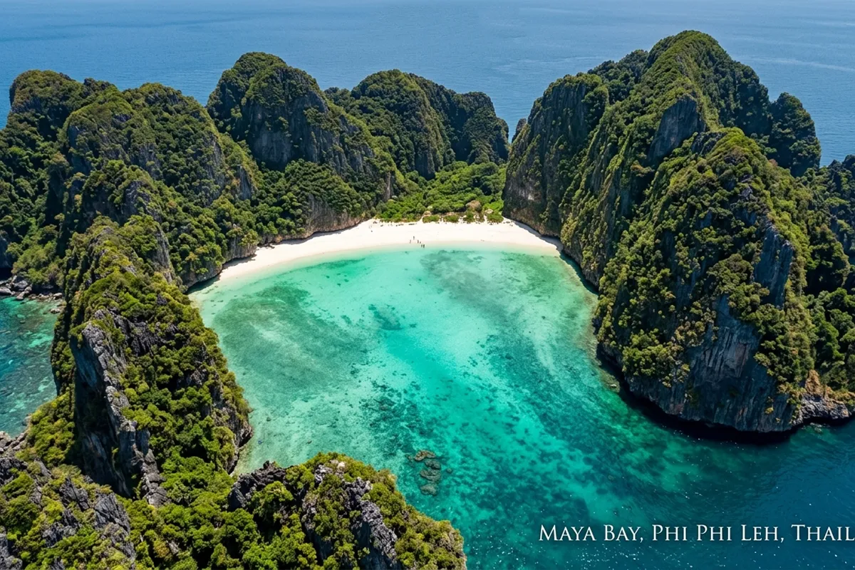 Maya Bay Phi Phi Leh for Phuket to Phi Phi travel guide