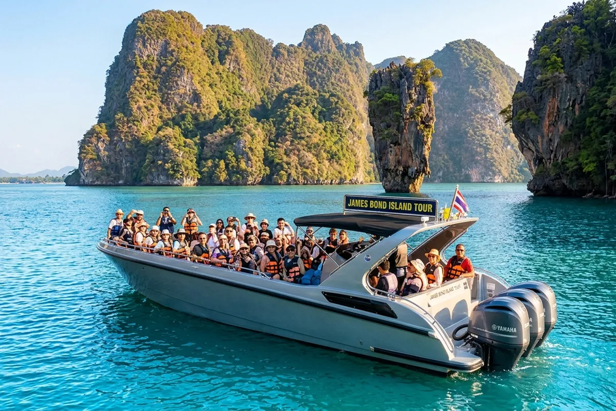 Speedboat transfer for James Bond Island tour from Phuket