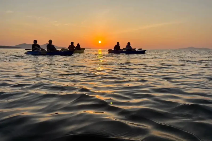 lanta bioluminescence kayak sunset