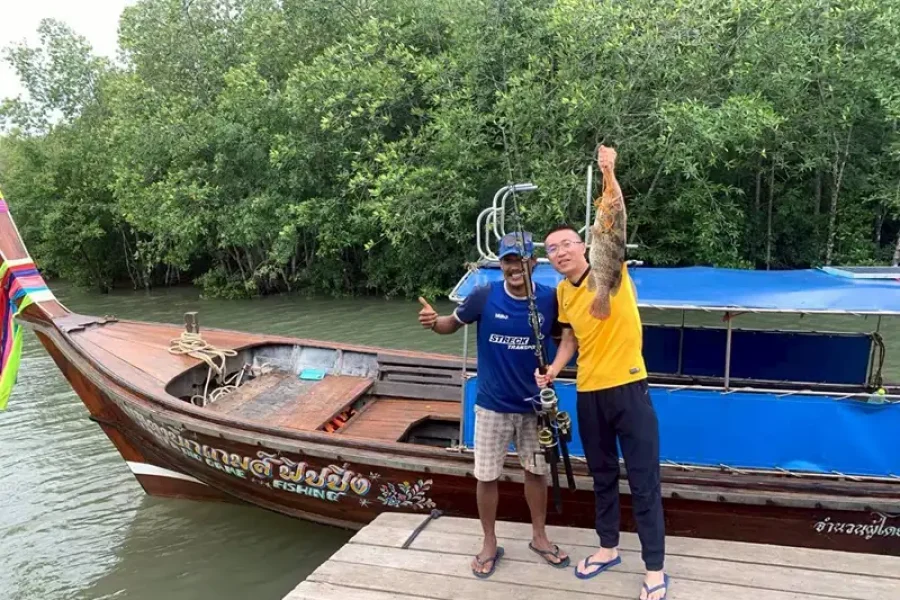 Fishing in the mangrove Koh Lanta