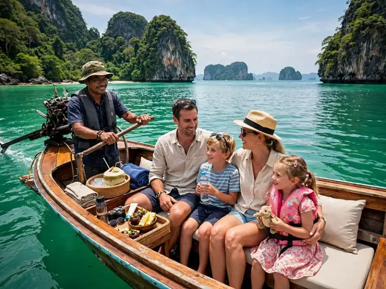 Koh Lanta Private Tours family private longtail boat