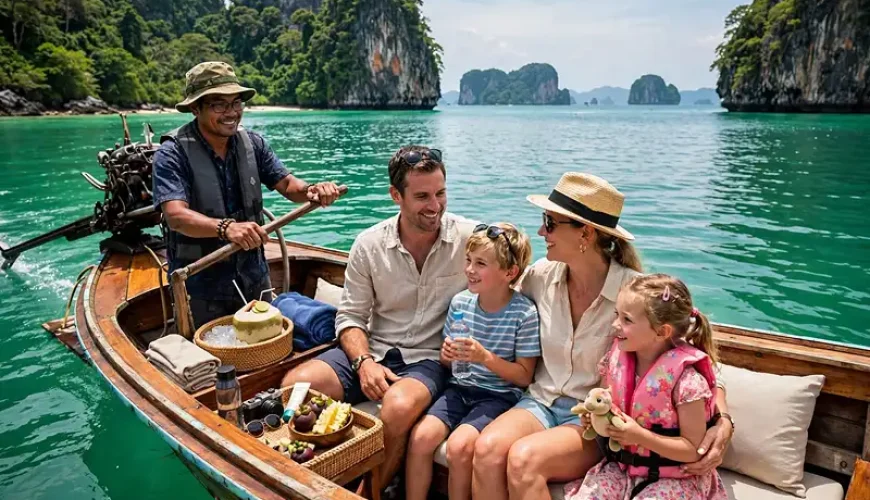 Koh Lanta Private Tours family private longtail boat