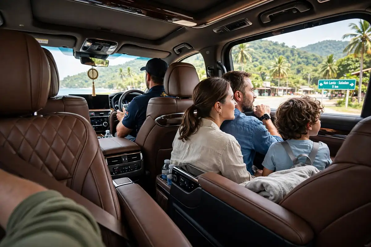 Koh Lanta Private Tours VIP van view private transfer