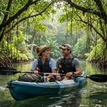 Mangrove Kayaking Koh Lanta couple kayaking in mangrove